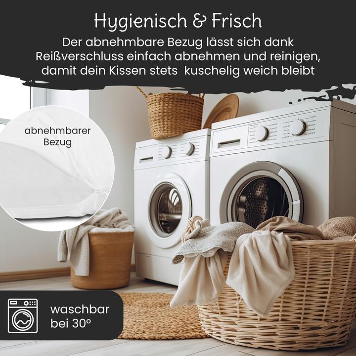 Immagine prodotto Bestschlaf Multifunktions-Körperkissen, Schwangerschaftskissen in U Form, Stillkissen mit abnehmbarem und (153 cm)
