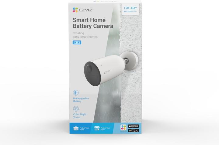 Image du produit EZVIZ - Caméra autonome sur batterie - 1080P - étanche - couleur nuit - Wit (1920 x 1080 Pixels)