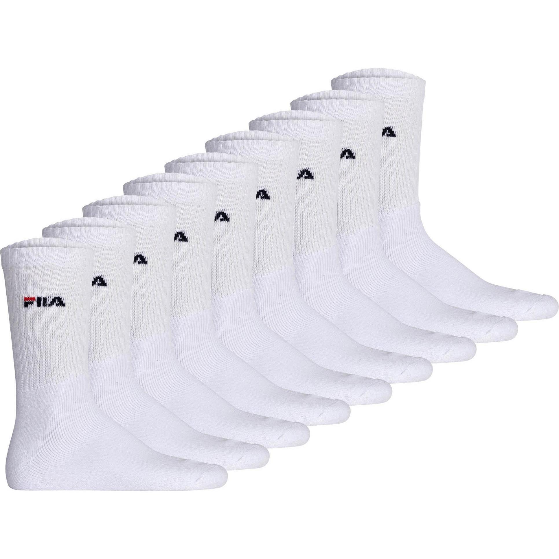 FILA, Herren, Socken, Socken Casual Stretch TENNIS SOCKS "" 9P, Weiss, (9er Pack, 39 - 42)