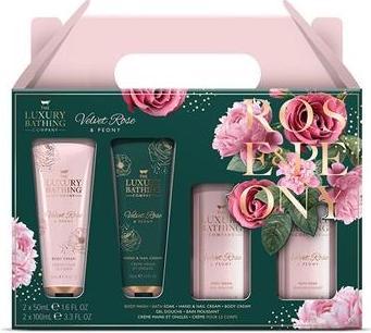 Produktbild Grace Cole Geschenkset feuchtigkeitsspendende Körperpflege Rose Pfingstrose - 4 Stück (Körperpflegeset)