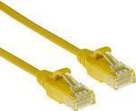 Actual product image Yellow 1.5 meter LSZH U/UTP CAT6 datacenter slimline patch cable snagless with RJ45 connectors (U/UTP, CAT6, 1.50 m)