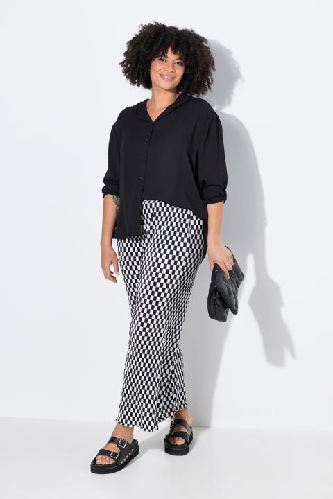 Image du produit Angel of Style Hose, weites Bein, Plissee, Schachbrett-Muster (52)