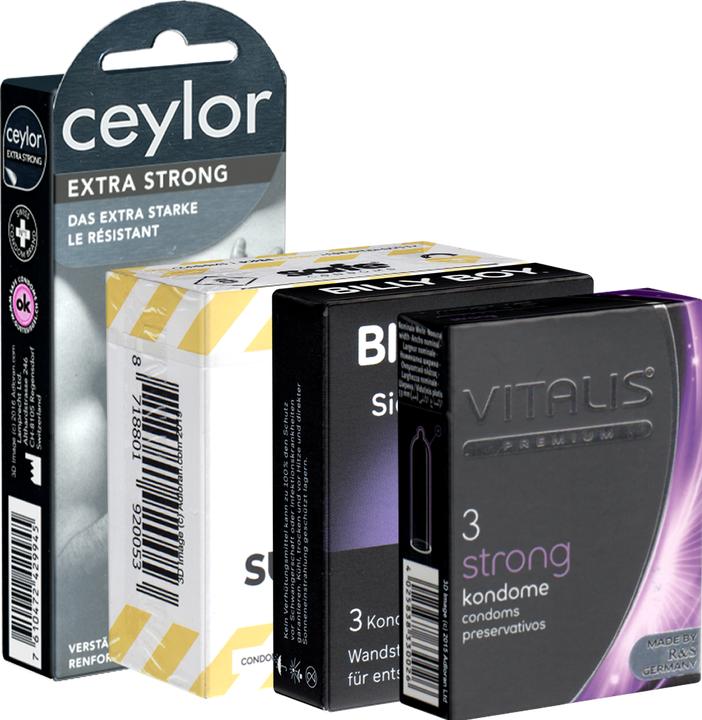 Actual product image Kondomotheke Special Gay Pack 1 - 4x extra strong anal condoms (17 condoms) (17 pcs.)