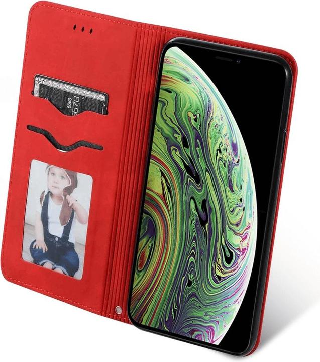 Image du produit Cover-Discount iPhone 11 Pro Max - Étui à rabat business rouge (Apple iPhone 11 Pro Max)