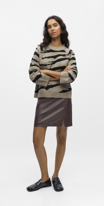 Produktbild Object Gemusterter Strickpullover (L)