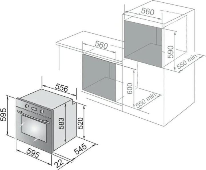 Produktbild De'Longhi De?Longhi NSM 7 NLX RF Backofen 74 L A Schwarz