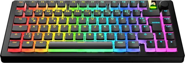 Produktbild Glorious Aura V3 Keycaps, ISO Layout (DE), PBT, Doubleshot - Schwarz