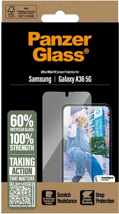 Produktbild PanzerGlass Screen Protector (1 Stk., Samsung Galaxy A36)