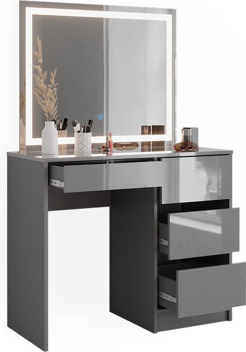 Produktbild Vicco Sherry mit Hocker und Beleuchtung (90 x 75 x 40 cm)