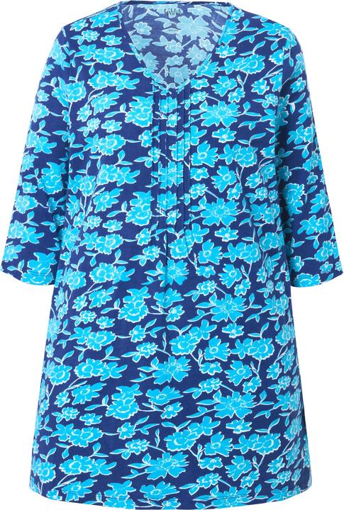 Produktbild Ulla Popken Longshirt, Biesen, A-Linie, V-Ausschnitt, 3/4-Arm (56)