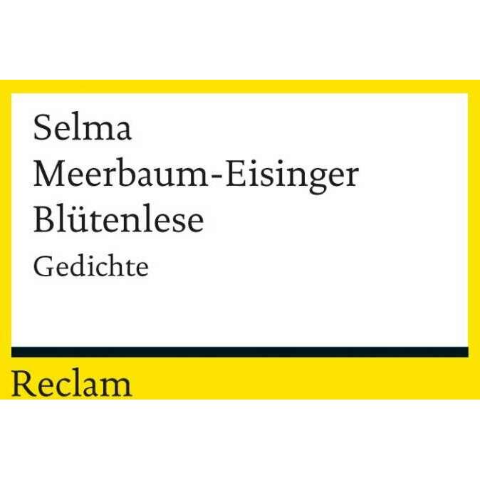 Blütenlese, Belletristik von Selma Meerbaum-Eisinger