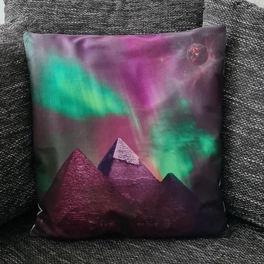 Tinisu, Dekokissen, Kissenbezug Ã„gypten, Pyramiden & Sonnenfinsternis - 45cm x 45cm (45 x 45 cm)