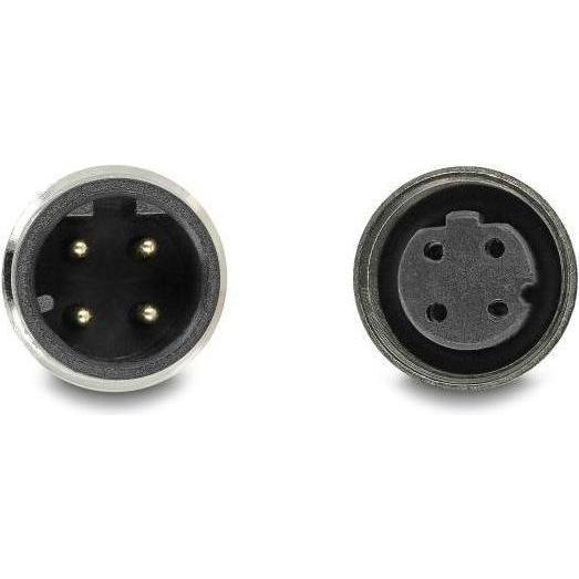 Thumbnail - Delock M12 Kabel D-kodiert 4 Pin Stecker zu Buchse PVC 1 m (S/FTP, CAT5e, 1 m), Netzwerkkabel