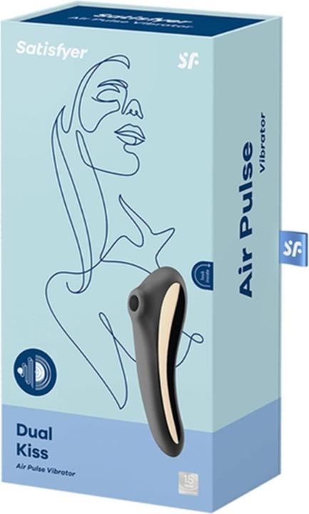 Actual product image Satisfyer Dual Kiss Air Pulse Vibrator