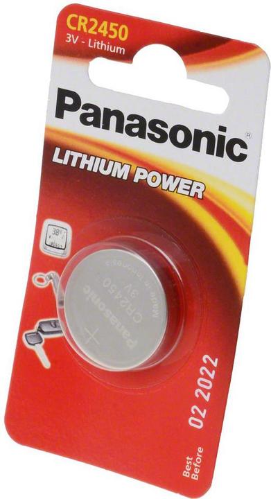Actual product image Panasonic Lithium Power CR2450 (1 pcs., CR2450, 620 mAh)