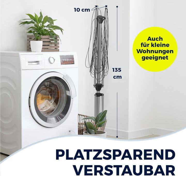 Image du produit Easymaxx Séchoir parapluie Ouvert (16 m)