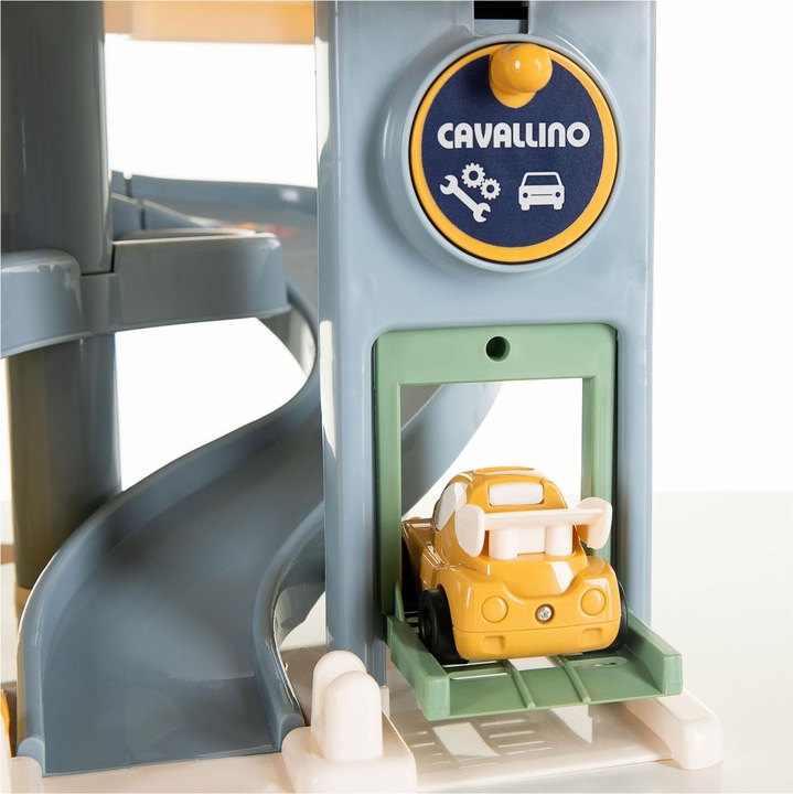 Actual product image Polesie Cavallino Luxusgarage mit Autos in Pastellfarben
