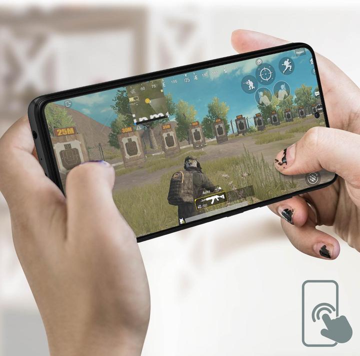 Image du produit Avizar Verre en céramique avec bord noir (1 pcs, Samsung Galaxy A52s 5G)