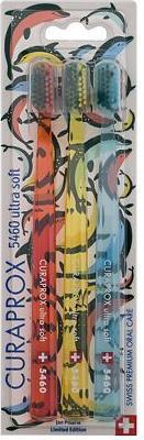 Curaprox Very fine toothbrush 5460 Summer Fish 3 pcs. (Extra soft, 1x)