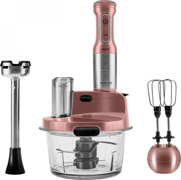 Actual product image Karaca Mastermaid ProSteel Food Processor with Glass Bowl and Anti-Splash Lid (2500 W)