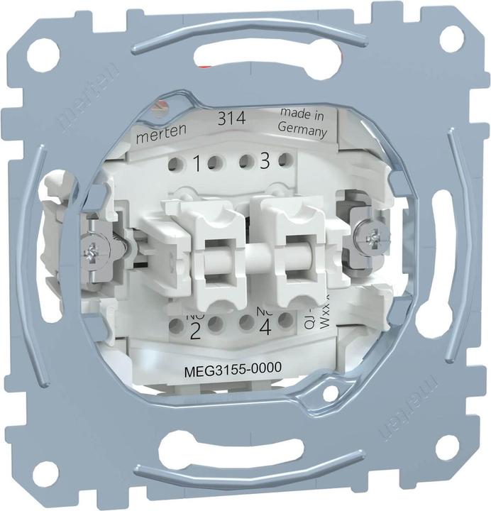 Produktbild Merten Pushbutton switch 1P Metallisch Elektroschalter