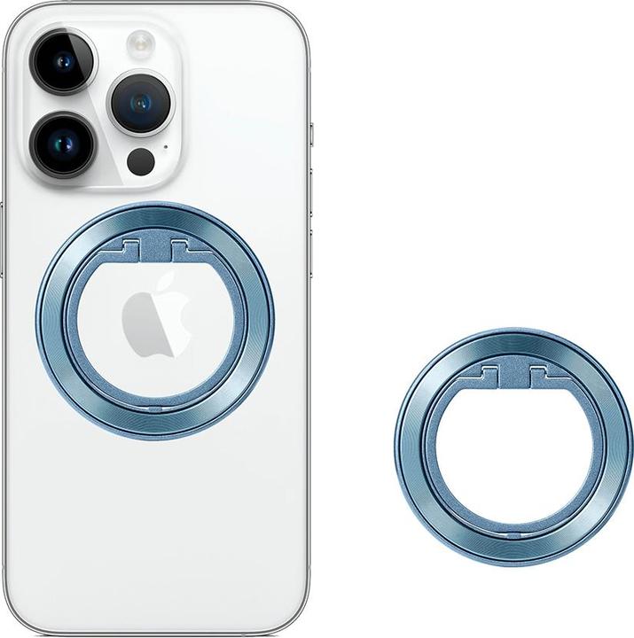 Produktbild Techsuit - MagSafe Phone Ring (MPR2) - Round Shape, Aluminium Alloy - Blue