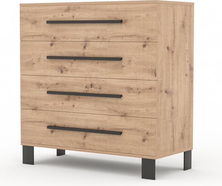 Image du produit ADRK Furniture Commode MALEN (92 x 42 x 90 cm)