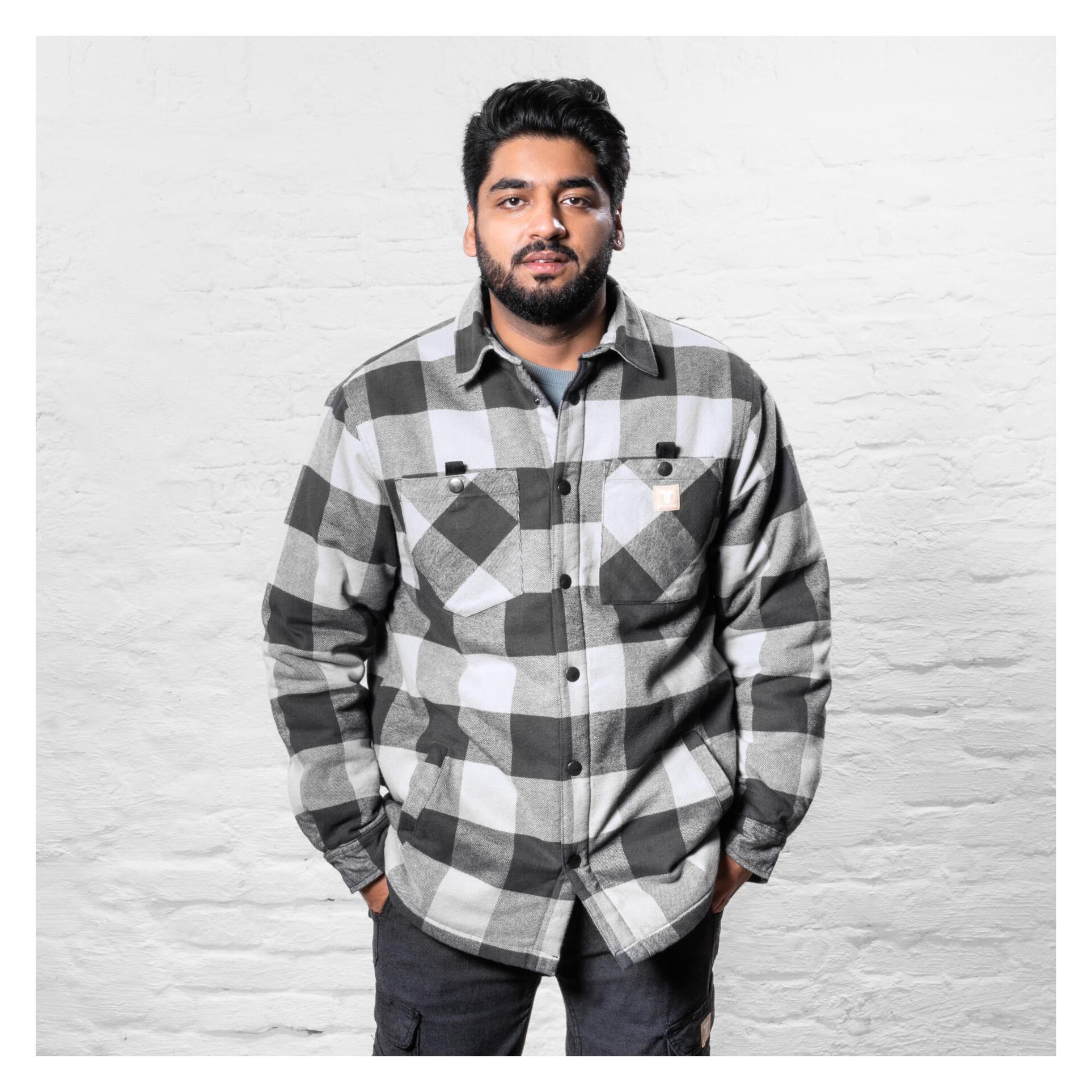 Stier, Giacca Da Lavoro, Giacca Heavy Lumber Bci Cotone L Buffalo Plaid Grigio (L)