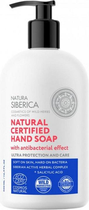 Natura Siberica Savon Mains Liquide Certifié Naturel Protection Ultra Et Soin, 500 Ml (Flüssigseife, 500 ml)