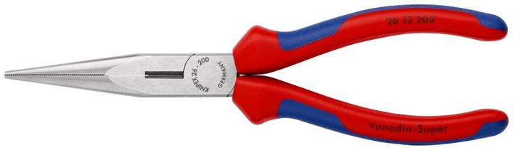 Produktbild Knipex Flachrundzange mit Schneide(Storchschnabelzange) 26 12 200 SB (230 mm)