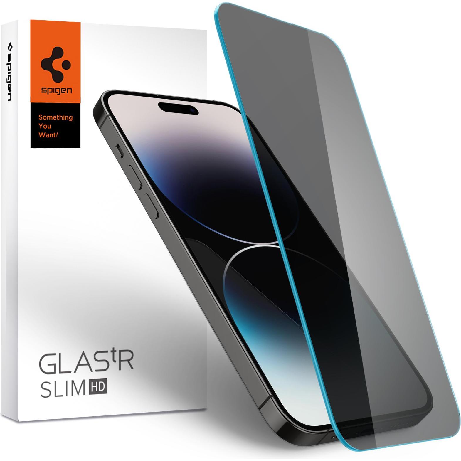 Spigen Gehärtetes Glas Glas.Tr Slim Iphone 14 Pro Max (1 Stück, Apple iPhone 14 Pro Max), Smartphone Schutzfolie, Transp...