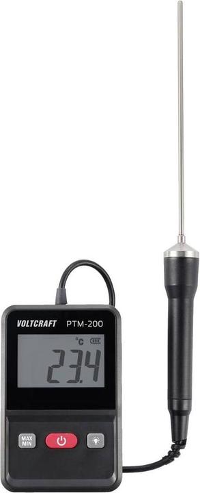 Image du produit Voltcraft PTM-200 Thermomètre à insertion Plage de mesure de la température -200 à 200°C Type de sonde Pt1000