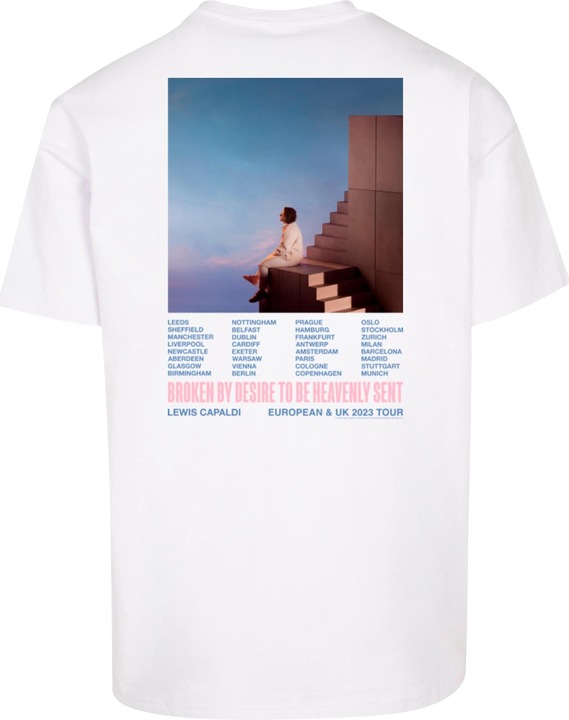 Produktbild Merchcode Lewis Capaldi - Tour grabsheet 1 Heavy Oversize Tee - 115629 (M)