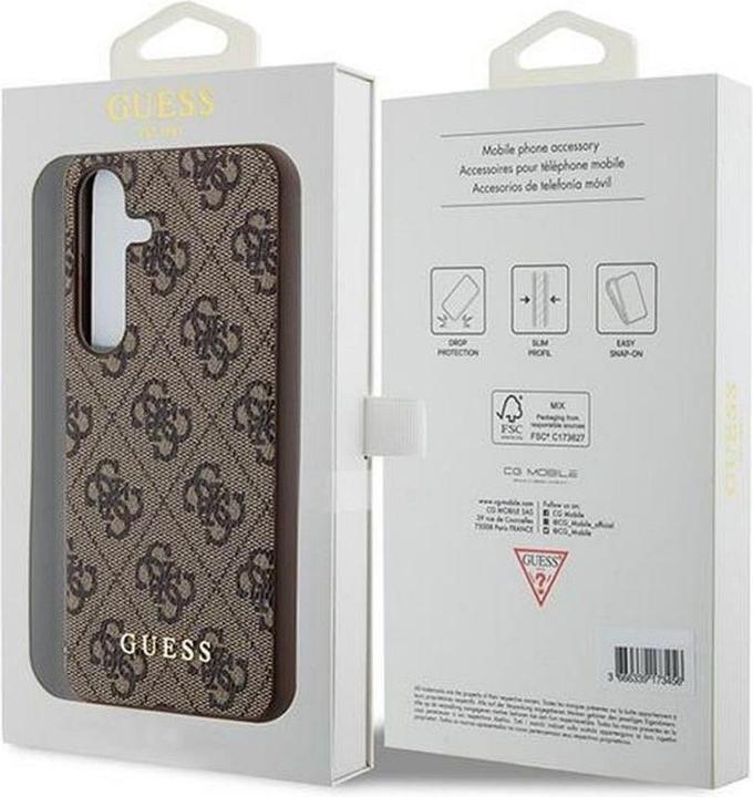 Produktbild Guess GUOHCSA55G4GFBR A55 A556 brązowy/brwon hardcase 4G Metal Gold Logo (Samsung Galaxy A55)