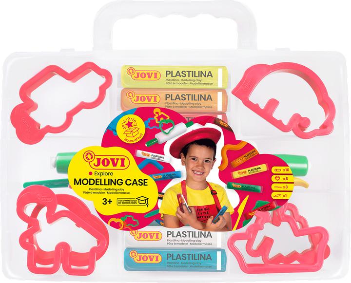Actual product image Jovi Plasticine with accessories + moulds + tools Case