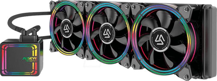 Actual product image Intertech ALSEYE HALO CPU water cooling H360