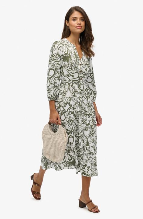 Produktbild Superdry Damen Midikleid mit Rüschen (L)
