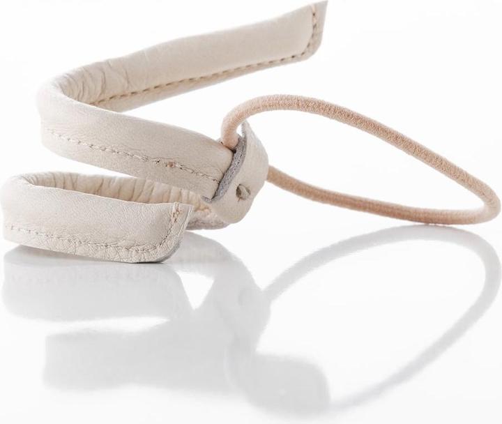 Immagine prodotto Corinne Mondo - Banda di pelle corta e stretta pieghevole crema (Elastico per capelli)