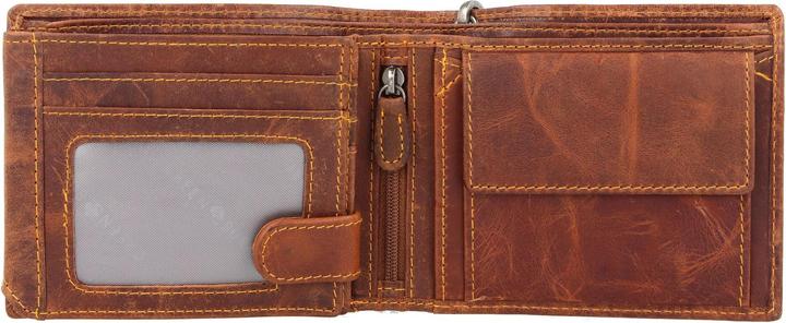Actual product image Greenburry Rebel Rider biker wallet leather 13 cm