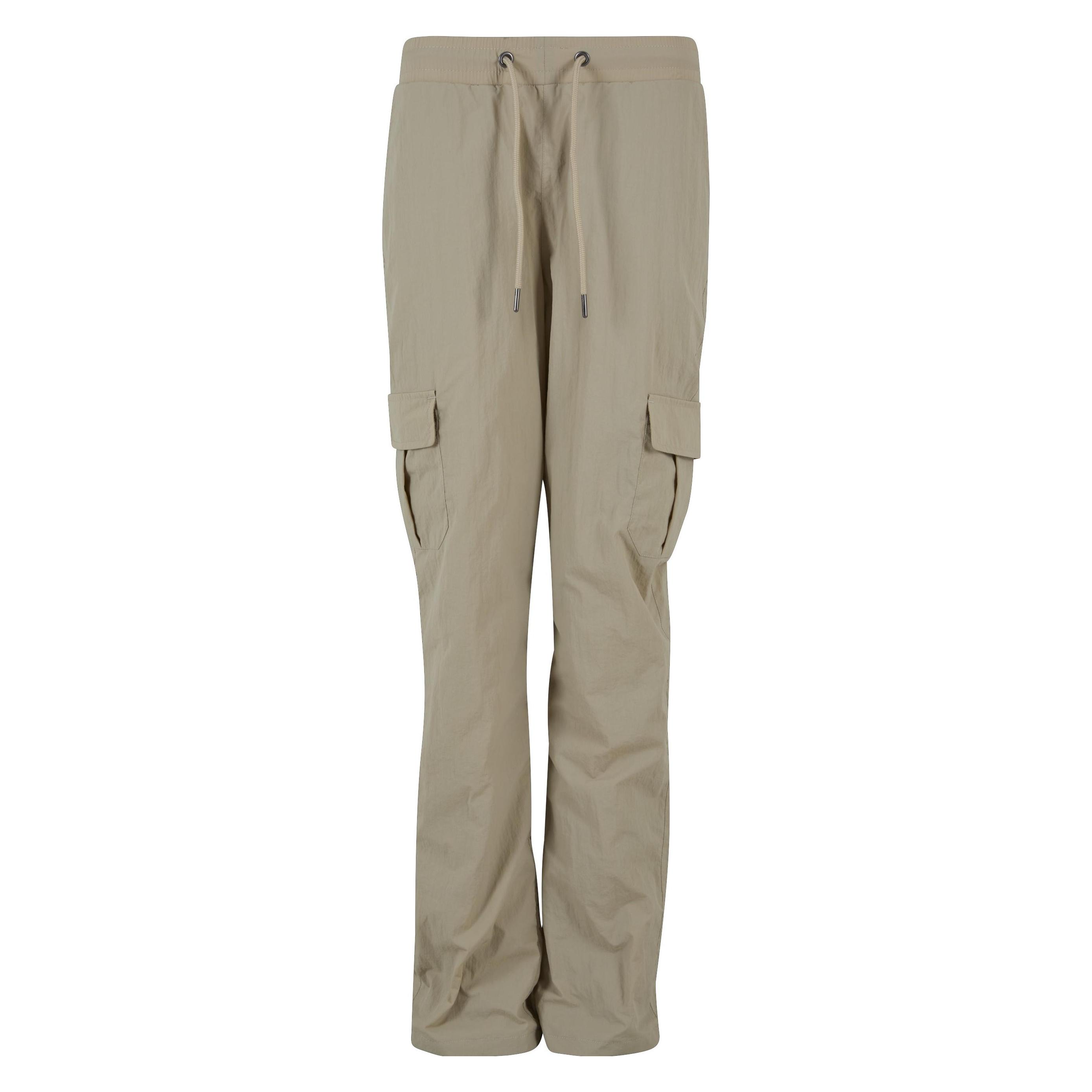 Urban Classics, Damen, Hosen, Ladies Nylon Cargo Pants, Grau, (Xs)