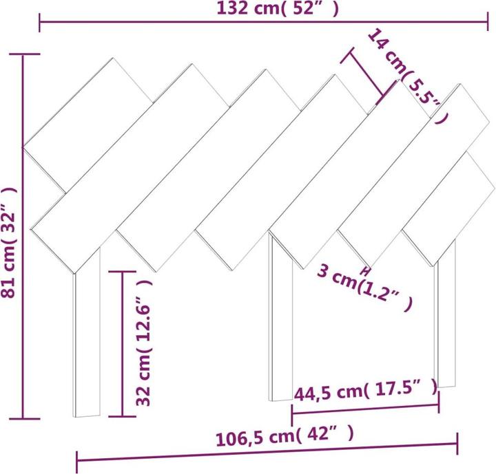 Produktbild VidaXL Ute (141 x 3 x 80.5 cm)