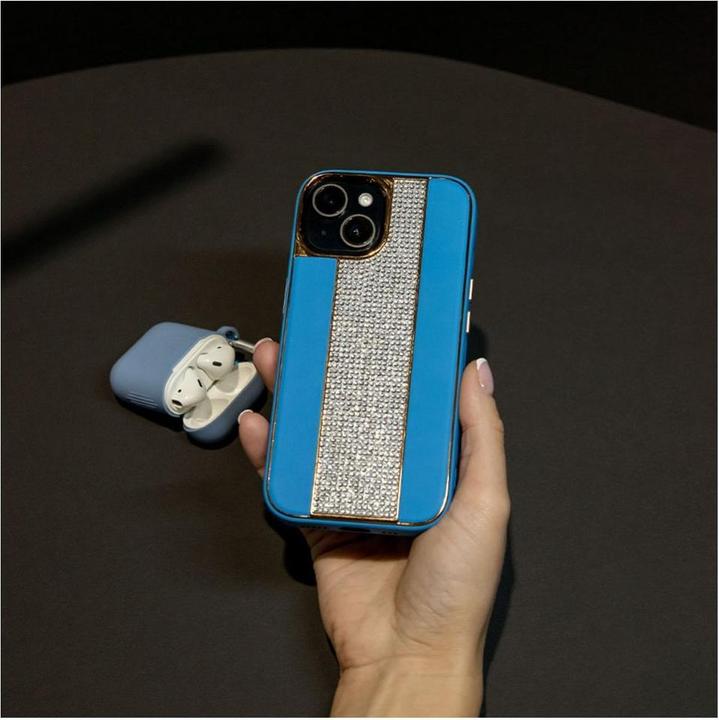 Produktbild iLike iPhone 15 Diamonds and Leather Case (Apple iPhone 15)