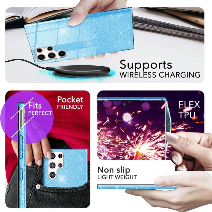 Image du produit Nalia Étui hybride pailleté (Samsung Galaxy S24 Ultra)