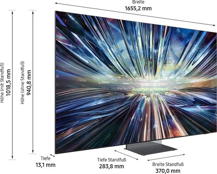 Actual product image Samsung GQ75QN900DT (75", QN900D, NeoQLED, 2024)
