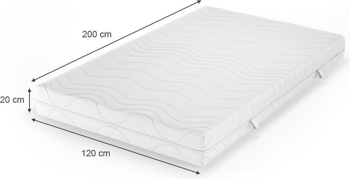 Produktbild VitaliSpa Foamy (120 x 200 cm, Schaumstoffkern)