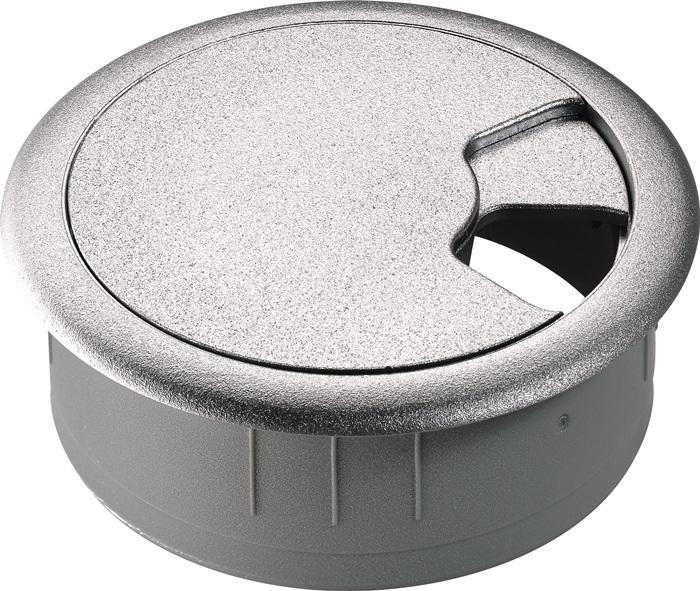 Hettich Cable aperture, chrome 60 mm (Cable hole)