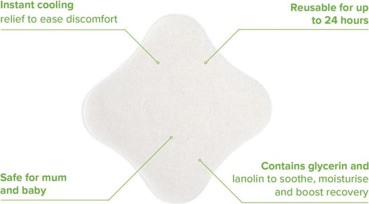 Actual product image Haakaa Soothing Hydrogel Breast Pads - 8pcs