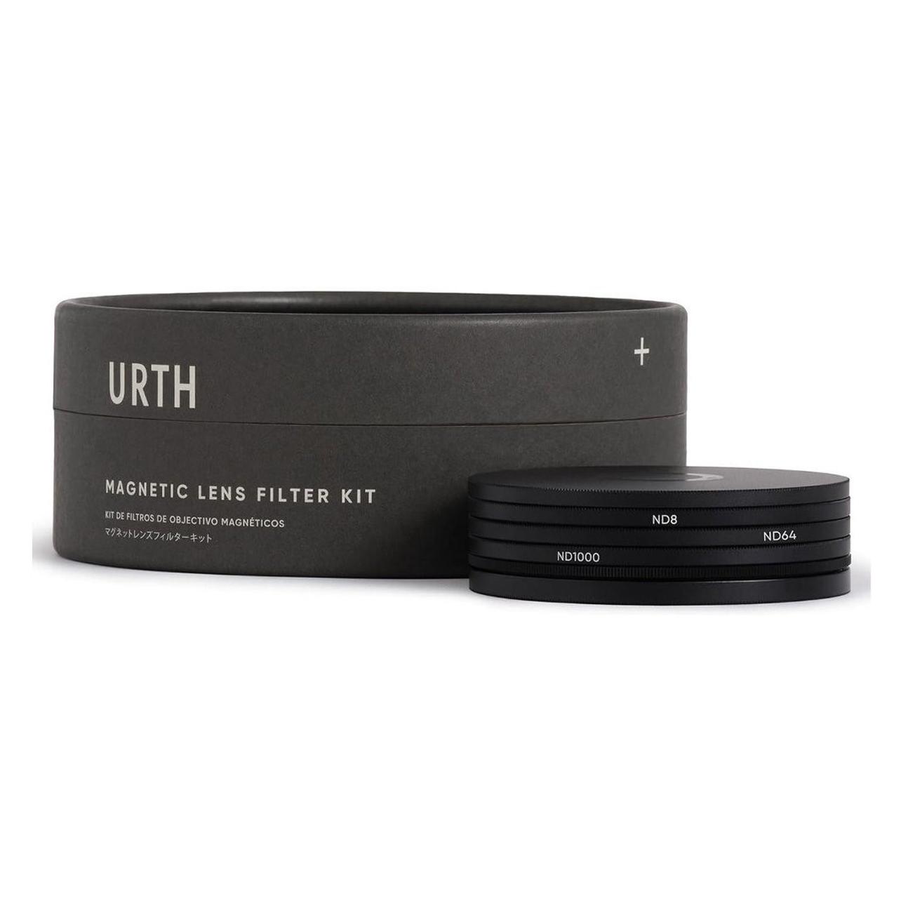 Urth 49 Mm Magnetische Nd-keuzekit (Plus+) (ND8+ND64+ND1000) (49 mm, Nd / Grijsfilter), Lensfilter, Transparant, Grijs