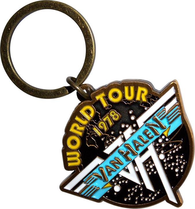 Actual product image Van Halen World Tour '78 Retro Logo Keyring