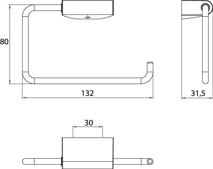 Produktbild Emco flow Reserverollenhalter, beweglich, 2705